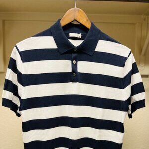 Men's - Suitsupply Navy and White polo